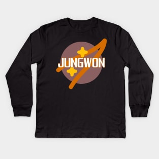 Jungwon NASA ENHYPEN Kids Long Sleeve T-Shirt